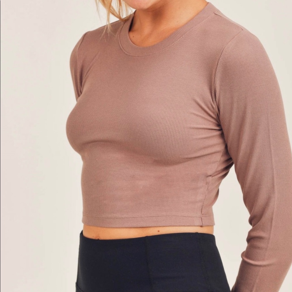 NWT- Ribbed Long Sleeve Shirt